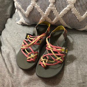 Yellow and Pink Women's Chacos!